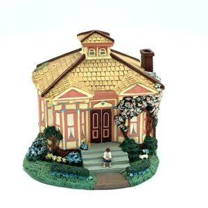 Vtg LeVan Studios Rose Haven Cottage Hawthorne Victoria Grove Collection